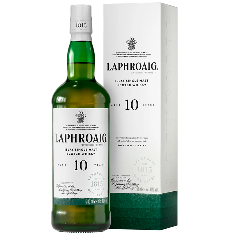 Laphroaig 10 år Single Malt Whisky 40% | Uhrskov Vine