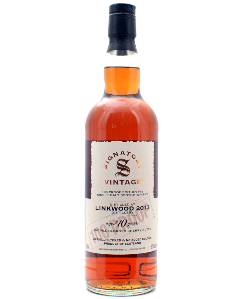 Linkwood 2013 Signatory 100 Proof 10 Års Single Malt Whisky 57,10